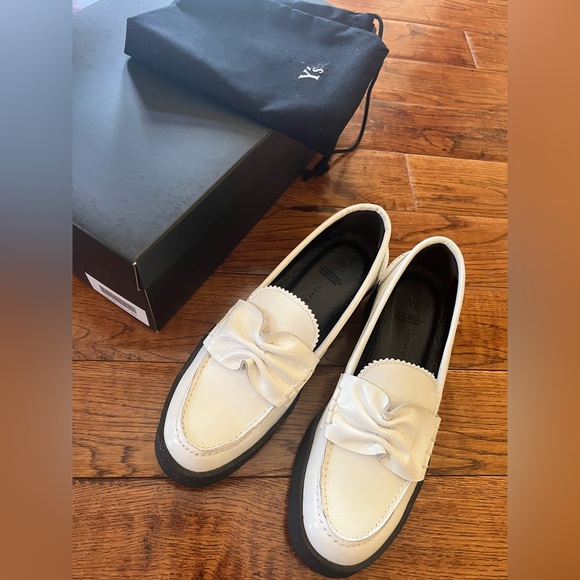 Yohji Yamamoto Loafers Soft Glass Thick Sole White Black Size 7 (2 Japanese) - Picture 16 of 16